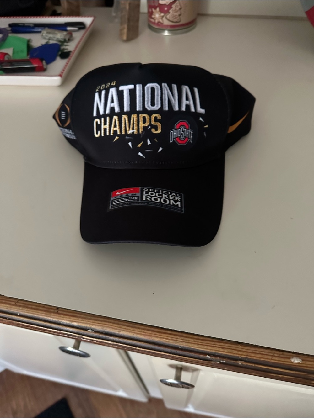 Ohio State 2024 National Champs Black and Gold Cap